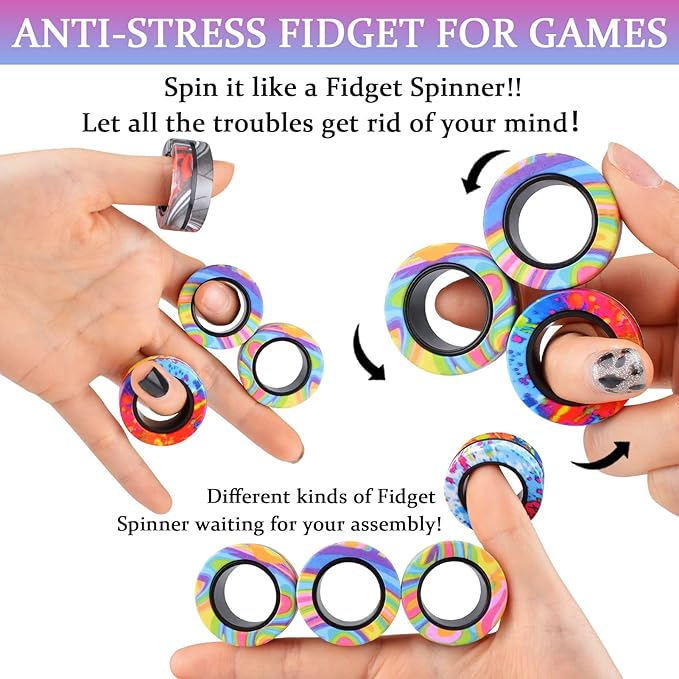 Magnetic Rings Finger Spinner